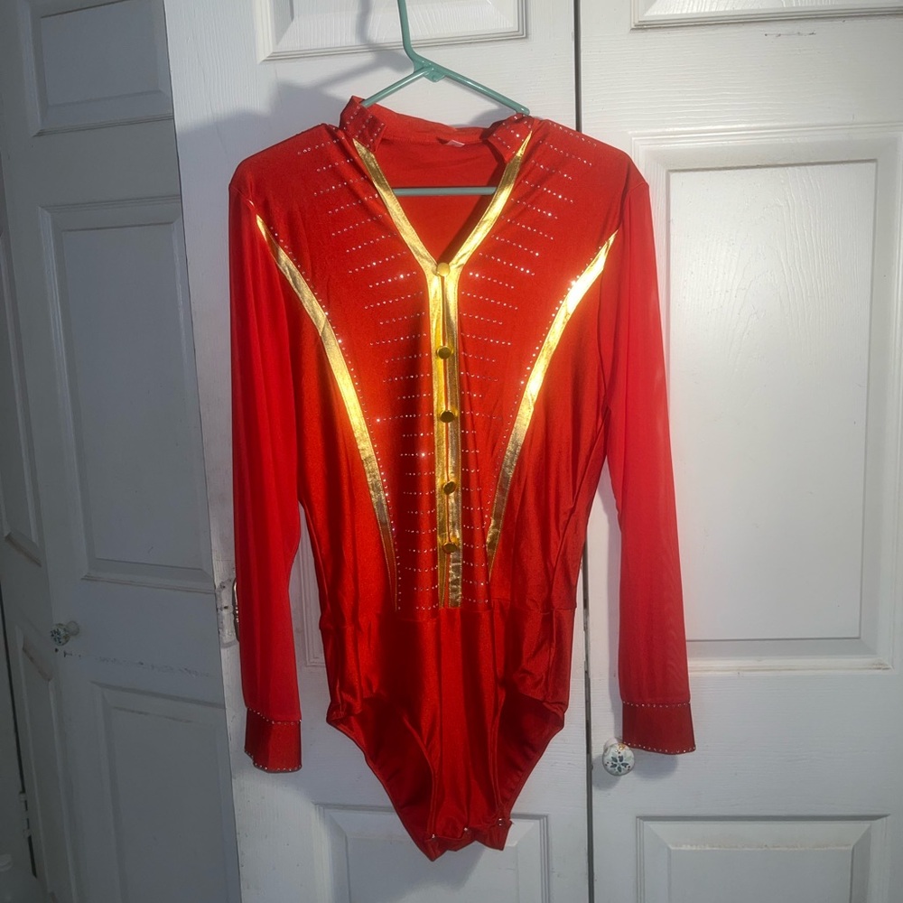 Red and Gold Men’s Dancewear